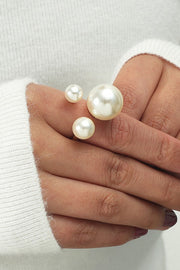 Fashion Imitation Pearl Metal Ring