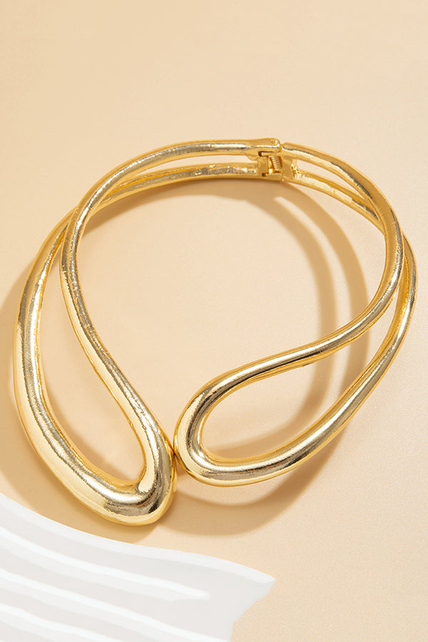 Fashion Alloy Twisted Double Layer Jewelry