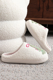 Christmas Cartoon Pattern Warm Cotton Slippers
