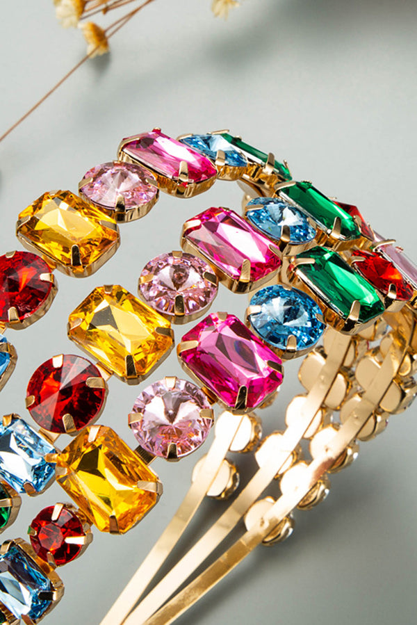 Personalized Three-row Diamond-studded Fashion Headband