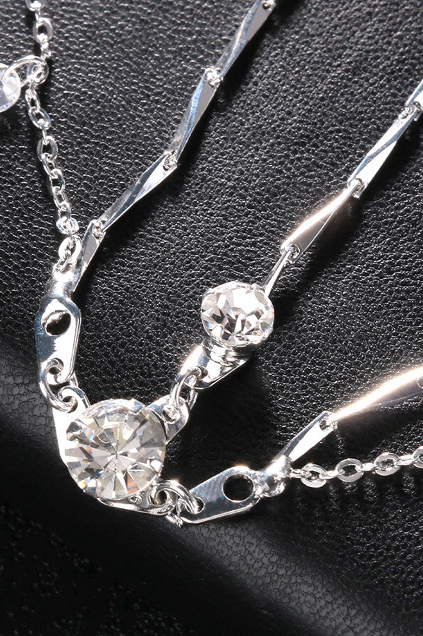 Simple Rhinestone Pendant Headdress