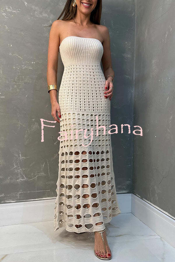 Rustic Patchwork Cutout Off Shoulder Maxi Dress