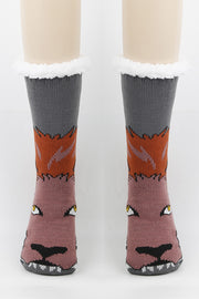 Cute Animal Thick Fleece Floor Socks