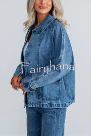 Stylish Single-breasted Casual Pocket Denim Jacket