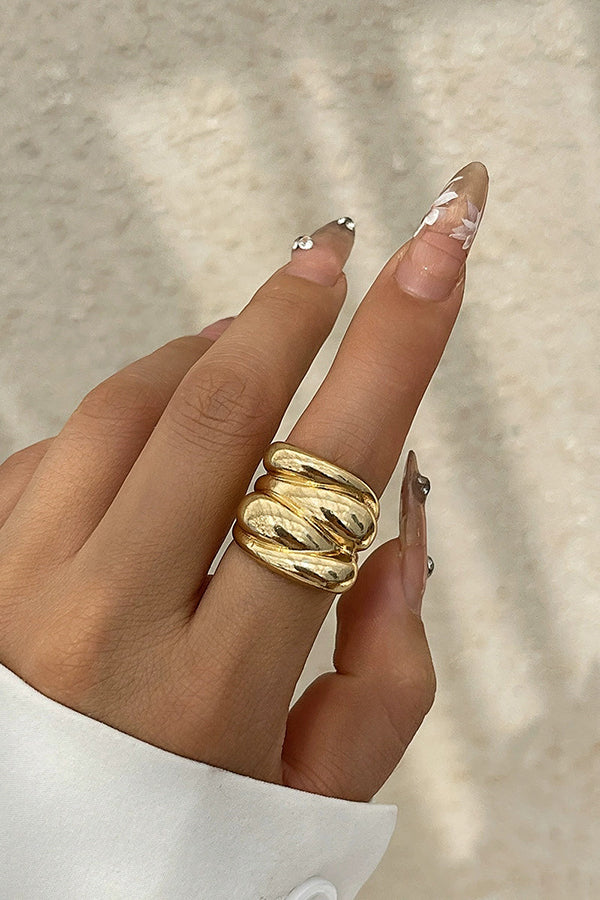 Fashion Alloy Twisted Double Layer Jewelry