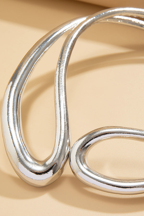 Fashion Alloy Twisted Double Layer Jewelry