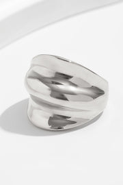 Geometric Cross Open Ring