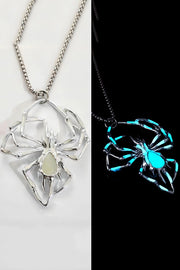 Halloween Glow-in-the-dark Spider Necklace
