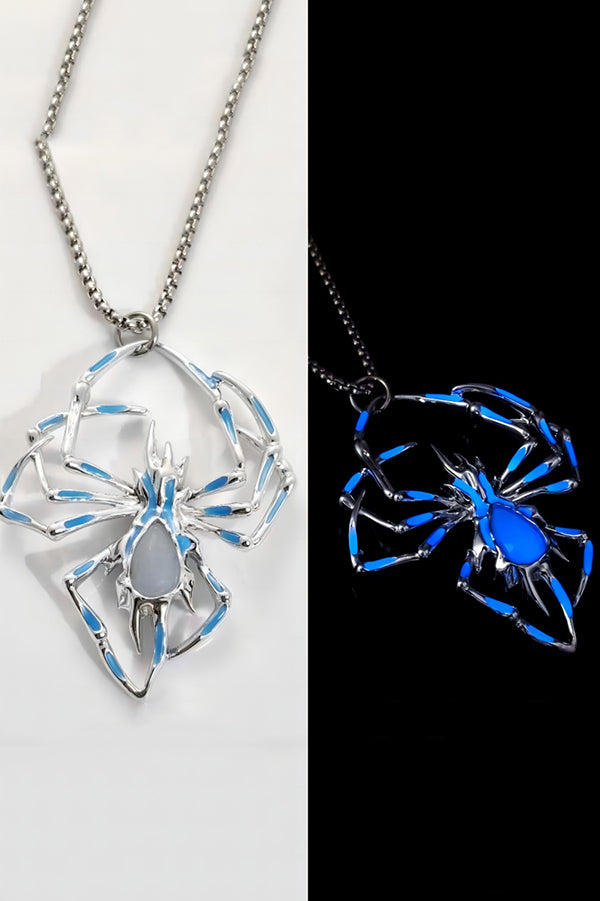Halloween Glow-in-the-dark Spider Necklace