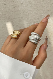 Fashion Alloy Twisted Double Layer Jewelry