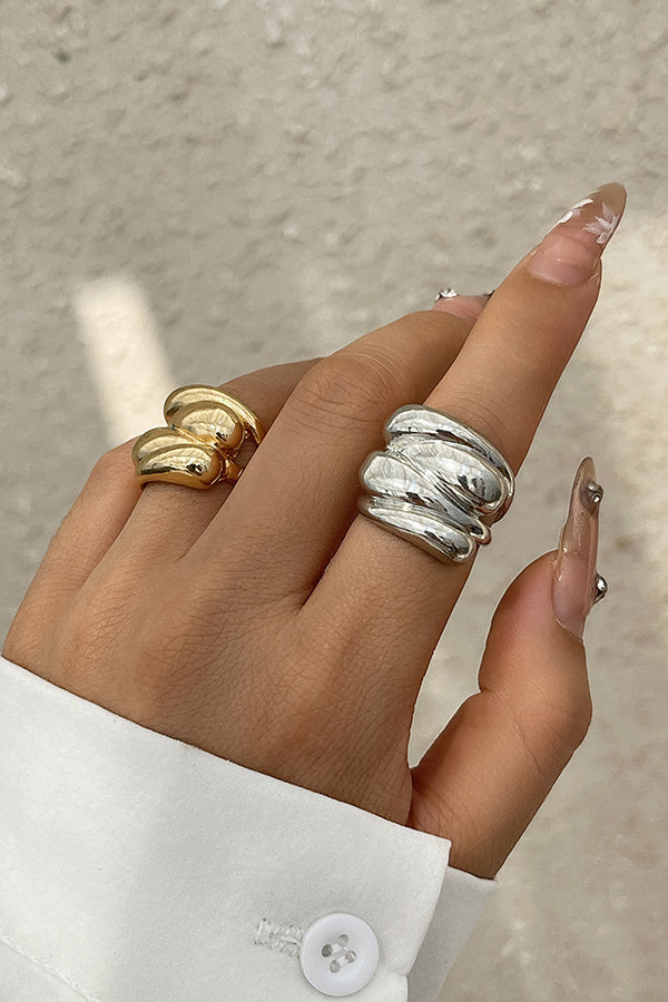 Fashion Alloy Twisted Double Layer Jewelry