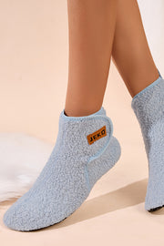 Fashionable Velcro Home Non-slip Plush Warm Snow Boots