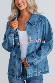 Stylish Single-breasted Casual Pocket Denim Jacket