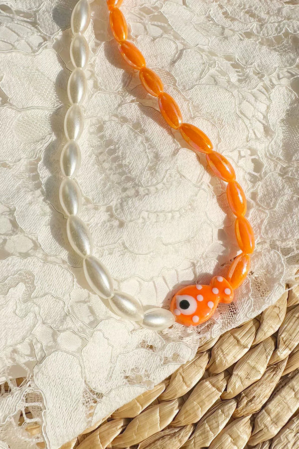 Cute Polka Dot Clownfish Necklace