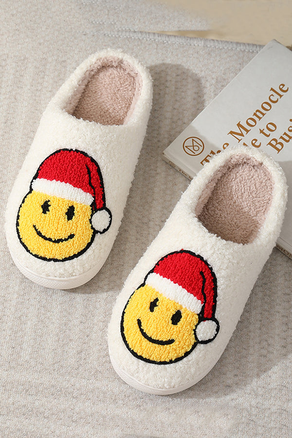 Christmas Cartoon Pattern Warm Cotton Slippers