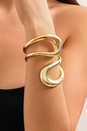 Fashion Alloy Twisted Double Layer Jewelry
