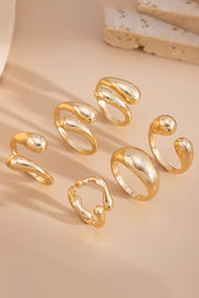 Geometric Cross Open Ring