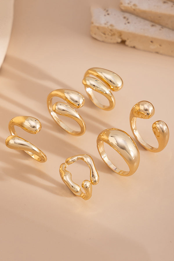 Geometric Cross Open Ring