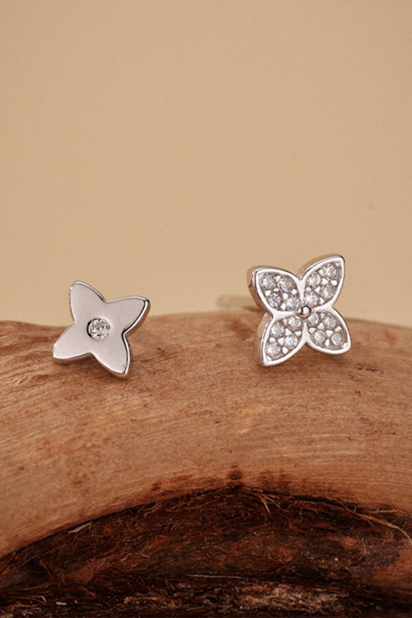 Fashionable Diamond Four-leaf Clover Earrings