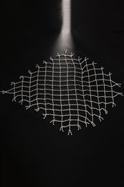 Fashionable Mesh Diamond Tassel Hair Accessory