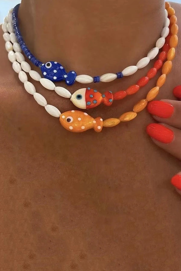Cute Polka Dot Clownfish Necklace