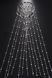 Fashionable Mesh Pearl Tassel Headband