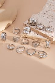Geometric Cross Open Ring