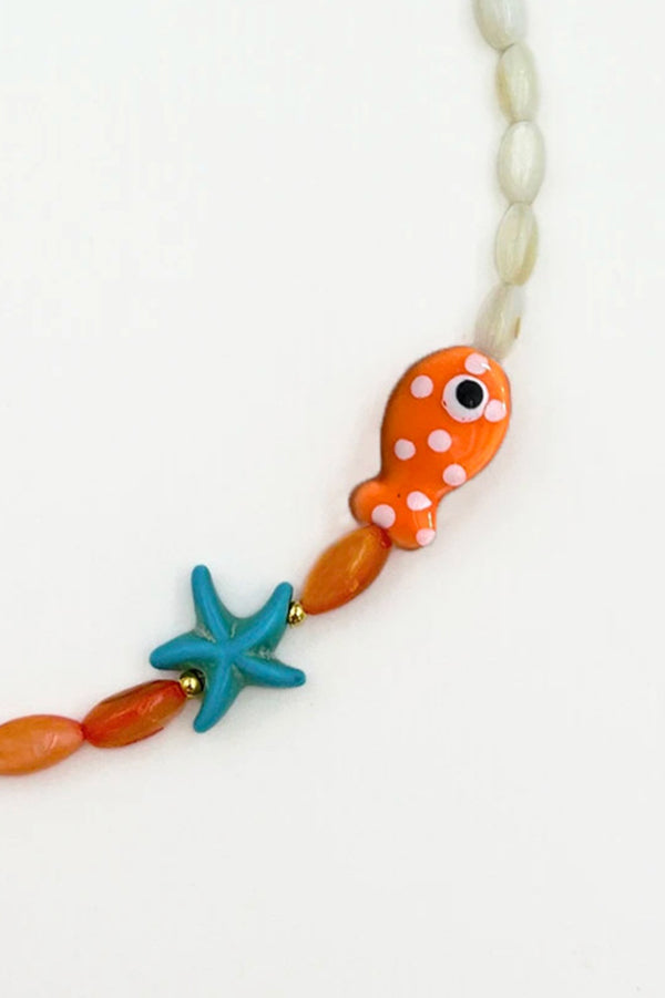 Cute Polka Dot Clownfish Necklace