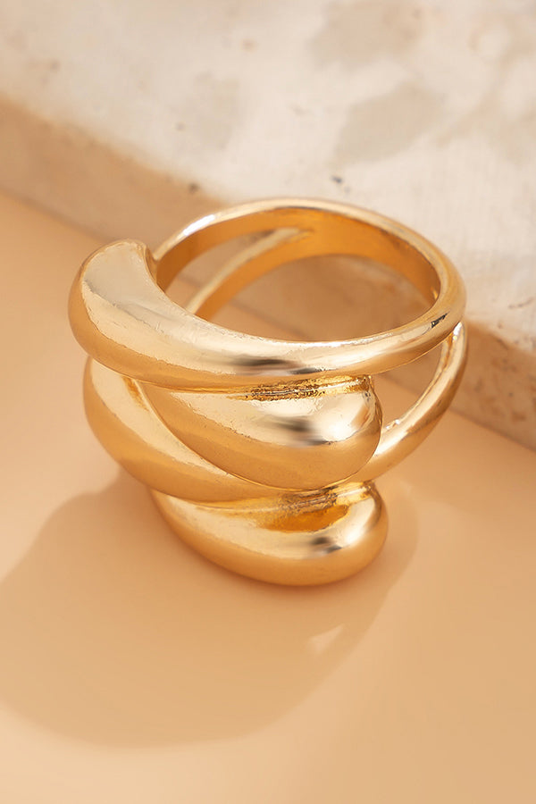 Fashion Alloy Twisted Double Layer Jewelry