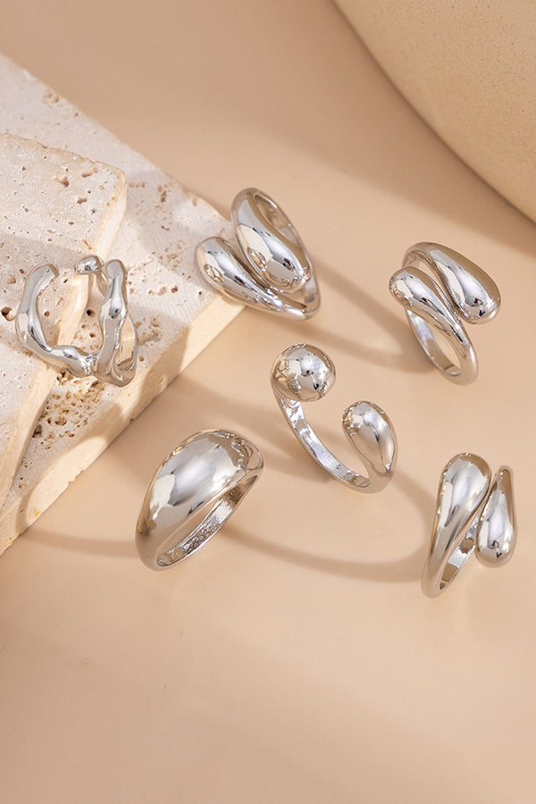 Geometric Cross Open Ring