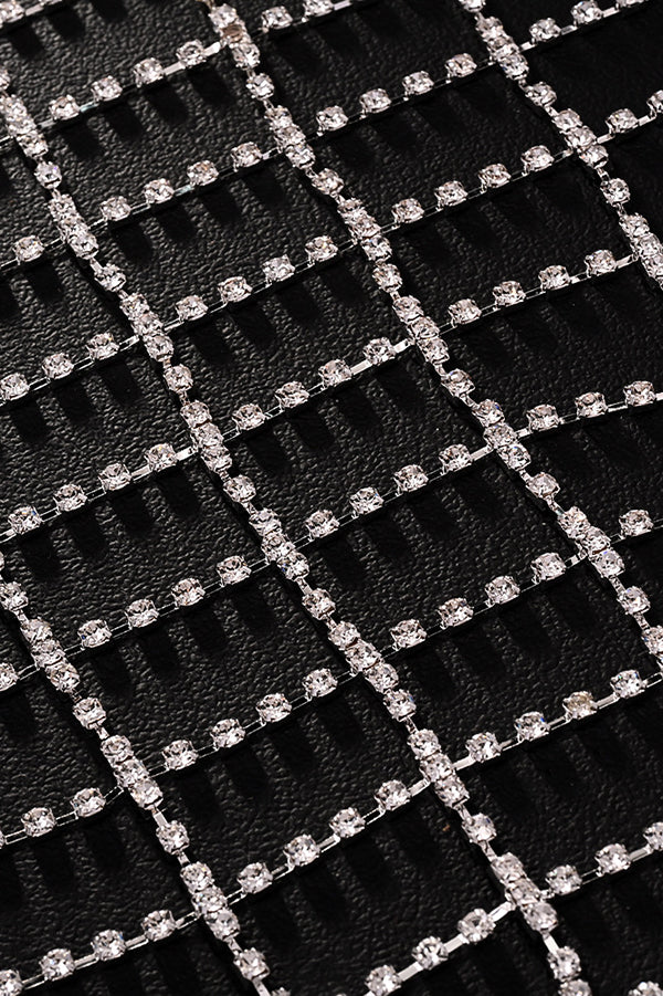 Fashionable Mesh Diamond Tassel Hair Accessory