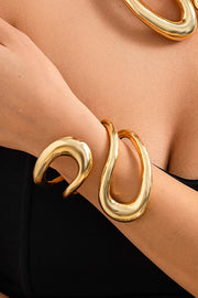 Fashion Alloy Twisted Double Layer Jewelry