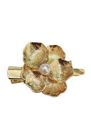 Vintage Court Style Pearl Flower Hair Clip