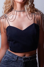 Hip-hop Punk Multi-layered Tassel Shoulder Chain