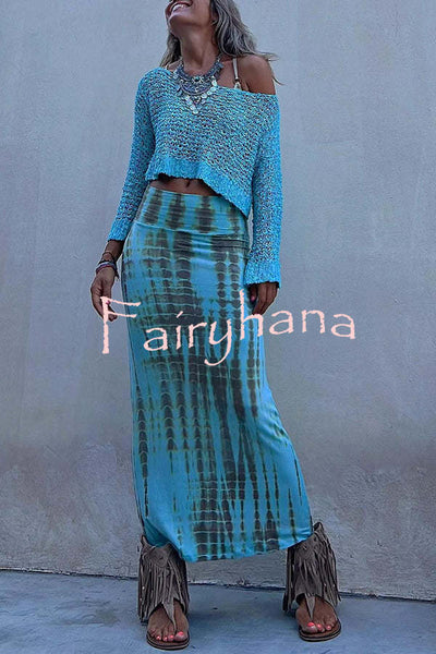 Sunny Meadow Crop Knit Cover-up Top