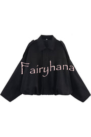 Fashion Lapel Long-sleeved Casual Bomber Jacket