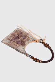 Fashion Tie-dye Rose Flower Shoulder Bag