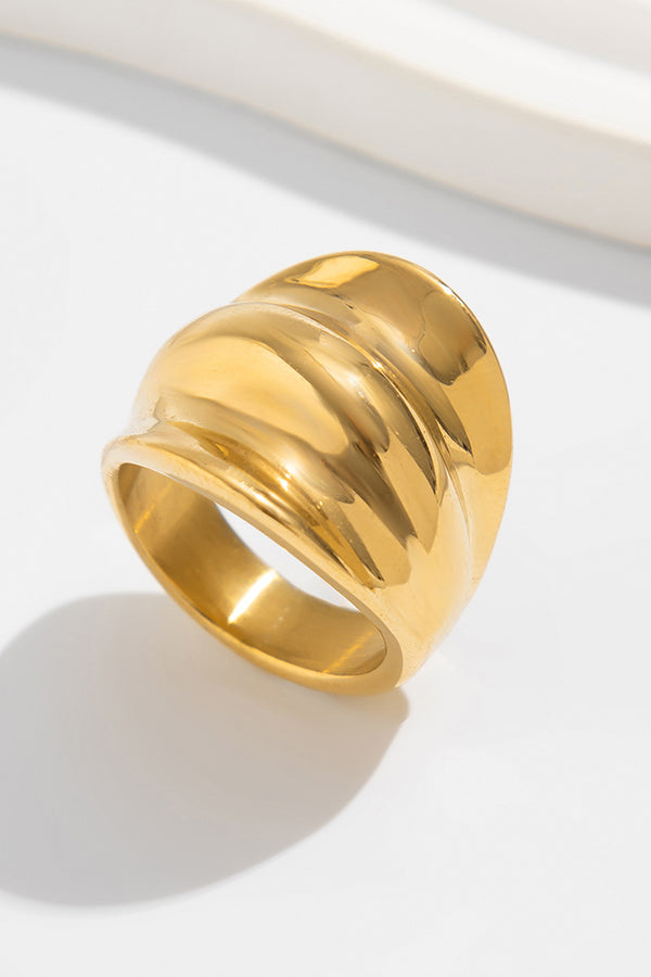 Geometric Cross Open Ring