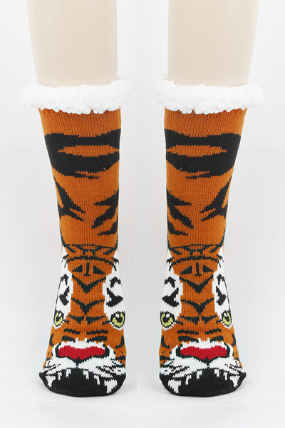 Cute Animal Thick Fleece Floor Socks