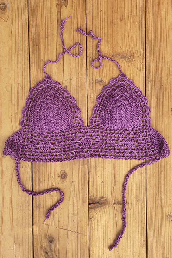 Solid Color Sexy Halterneck Knitted Vest