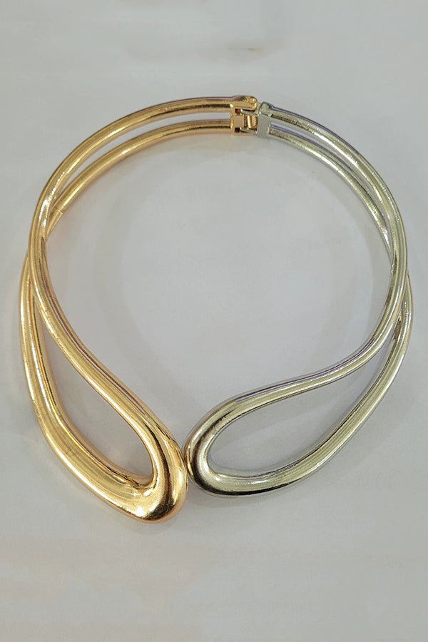 Fashion Alloy Twisted Double Layer Jewelry