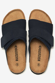 Frosted Leather Beach Slip-on Sandals