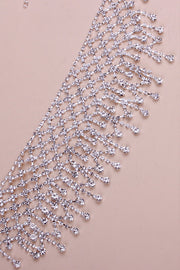 Rhinestone Tassel Sexy Necklace