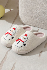 Christmas Cartoon Pattern Warm Cotton Slippers