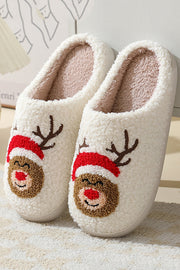 Christmas Cartoon Pattern Warm Cotton Slippers